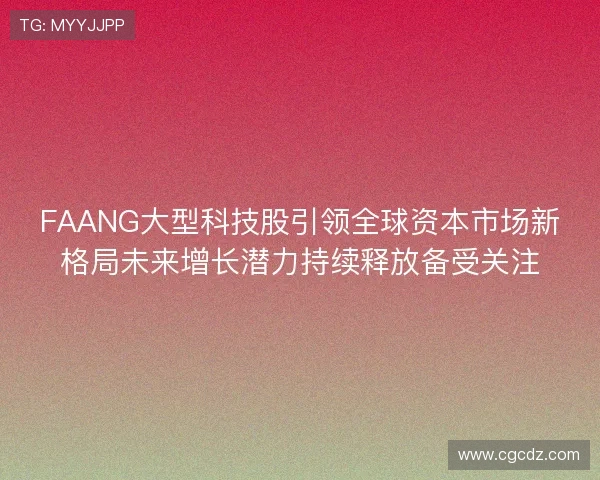 FAANG大型科技股引领全球资本市场新格局未来增长潜力持续释放备受关注 FAANG大型科技股引领全球资本市场新格局未来增长潜力持续释放备受关注